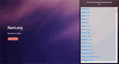 Desktop Screenshot of nani.org